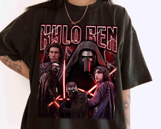 Star Wars Kylo Ren Portrait T-Shirt, Galaxy's Edge Holiday Family Trip Tee