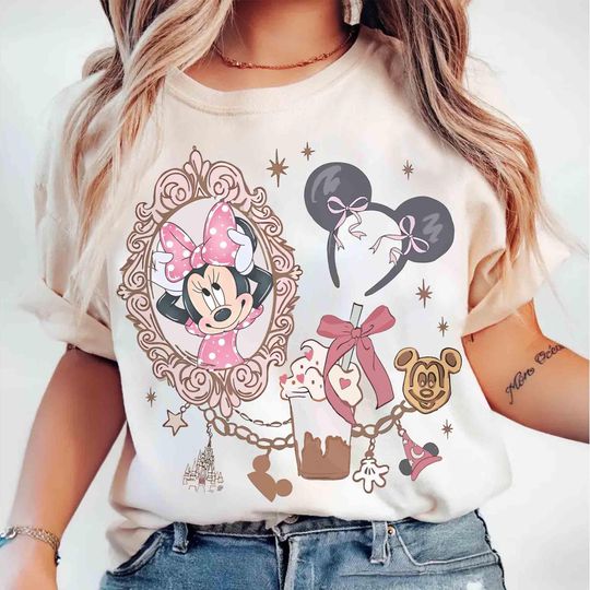 Minnie Mouse Coquette Bow T-Shirt, I'm Just A Girl Minnie T-Shirt, Disney Girl Trip 2025 T-Shirt