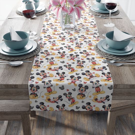 Disney Mickey Mouse Table Runner for Kitchen & Dining Decor