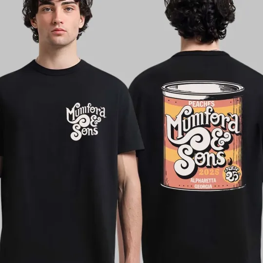 Mumford And Sons 2025 Alpharetta Georgia Gig Poster On July 25 2025 T-Shirt