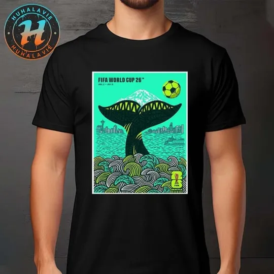 FIFA World Cup 2026 Seattle Poster By Shogo Ota June 11-July 19 T-Shirt