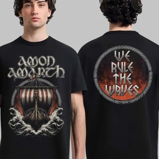 Amon Amarth We Rule The Waves Two Sided T-Shirt