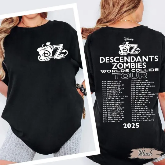 Descendants Zombies Worlds Collide Tour T-shirt, Summer Music Festival 2025.
