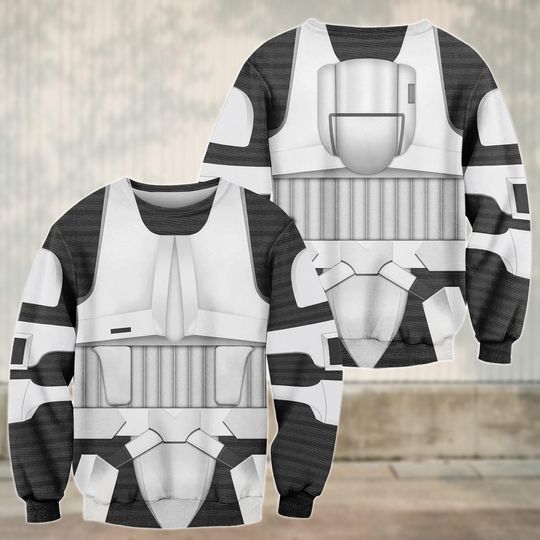 Scout Trooper Costume Sweatshirt, Star Wars Cosplay 3D shirt, Stormtrooper Shirt, Galaxy Fan Gift, Costume Unisex Shirt