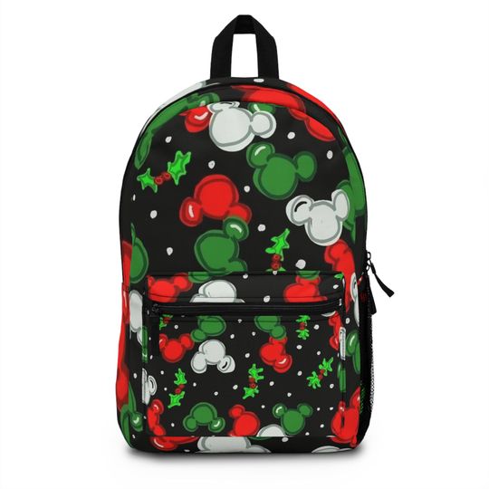 Festive Mickey Mouse Backpack - Holiday Gift for Disney Lovers, School Bag, Cute Backpack, Christmas Backpack, Kids Backpack