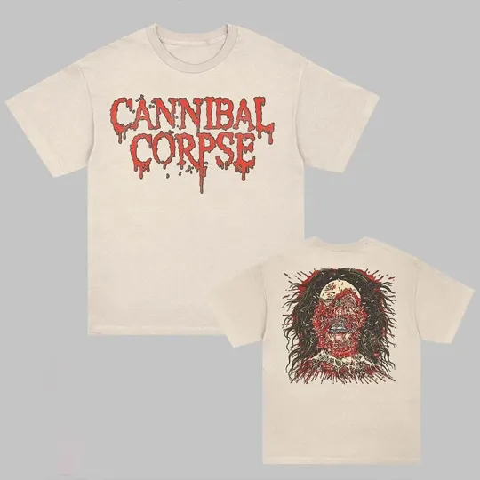Cannibal Corpse Logo Face Rot 2025 Two Sided T-Shirt