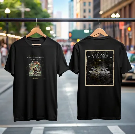 Coheed and Cambria x Mastodon Tour 2025 T-Shirt - Rock Concert Merch Tee