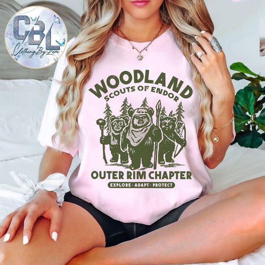 Star Wars Ewok Woodland Scouts Of Endor Outer Rim Chapter Shirt, Wicket W Warrick Forest T-Shirt, May The 4th Be With You, Galaxy's Edge Trip