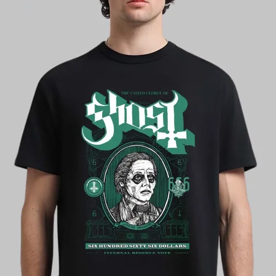 Ghost Band The United Clergy Of Ghost 666 Dollars Mummy Dust T-Shirt