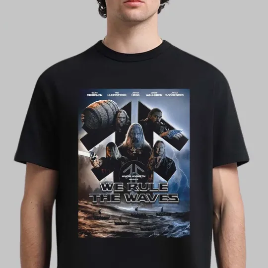 Amon Amarth We Rule The Waves Single Art Poster T-Shirt