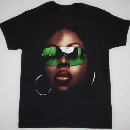 Angie Stone Face Classic Short Sleeve Black T-Shirt