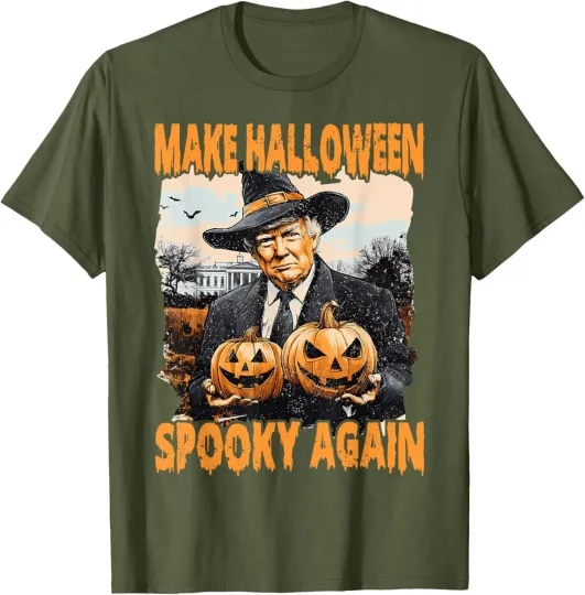 Funny Make Halloween Great Again Trump Spooky Season Unisex T-Shirt