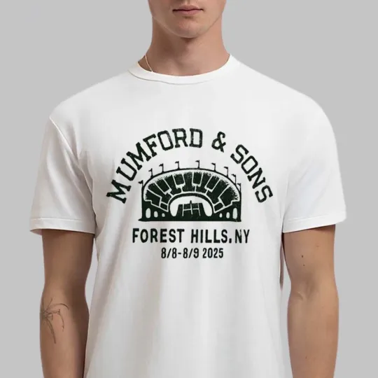 Mumford And Sons Forest Hills New York Event Tee On August 8 And 9 2025 T-Shirt