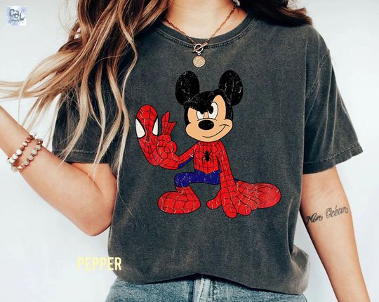 Spider-Man Mickey Ears T-Shirt, Vintage Spiderman Shirt, Disney Marvel Shirt, Marvel Avengers Shirt, Mickey Marvel Shirt
