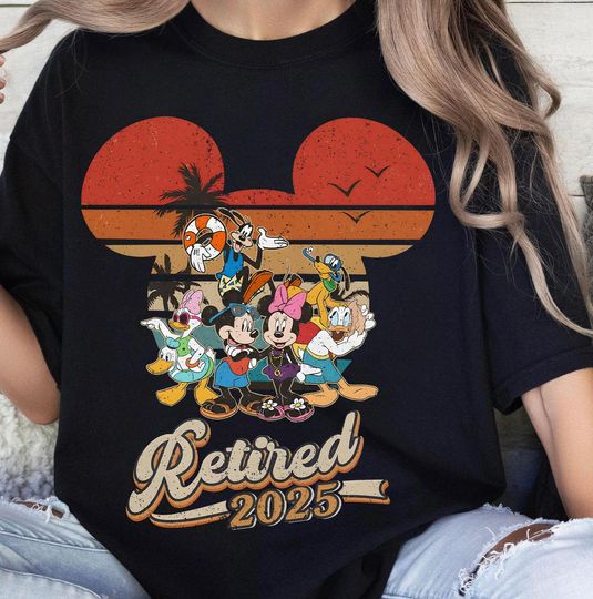 Vintage Disney Summer Break Shirt, Mickey And Friends Retired Summer Beach T-Shirt, Disneyland Family Summer Vacation, Magic Kingdom Vacation