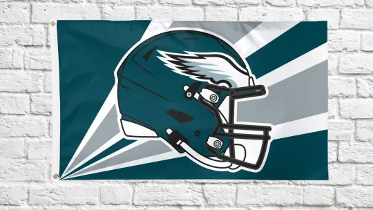 Philadelphia Football Helmet Flag - Ideal football Football Gift Banner