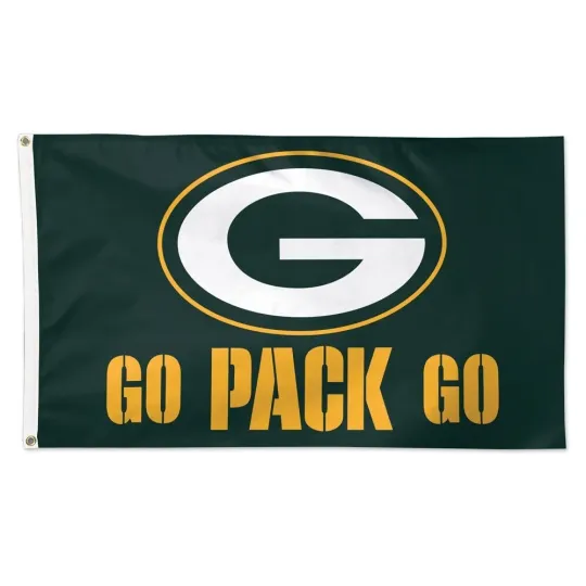 Green Bay Packers 3x5 ft Team Slogan Flag Super Bowl football - Ideal Gift Banner