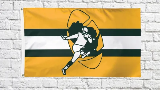 Green Bay Packerr Football 3x5 ft Classic Logo Retro Flag Ideal football Gift Banner