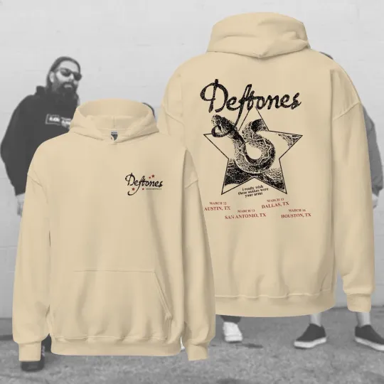 Deftone Texas Exclusive Double Sided Pullover Hoodie 2025 Tour