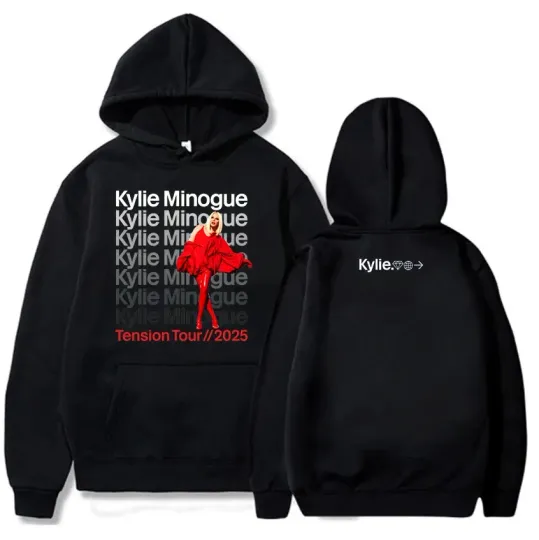 Kylie Minogue Tension Tour 2025 Hoodie Double-Sided Unisex