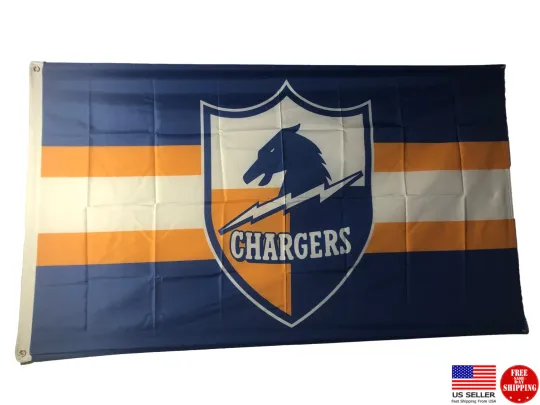 Los Angeles 3 x 5 Flag 2020 3x5 Banner LA Charger Old School Throw Back