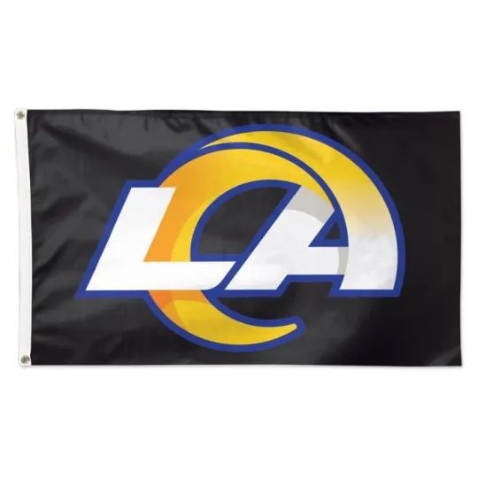 For Los Angeles Football fans 3x5 ft Black Flag - Ideal football Gift Banner