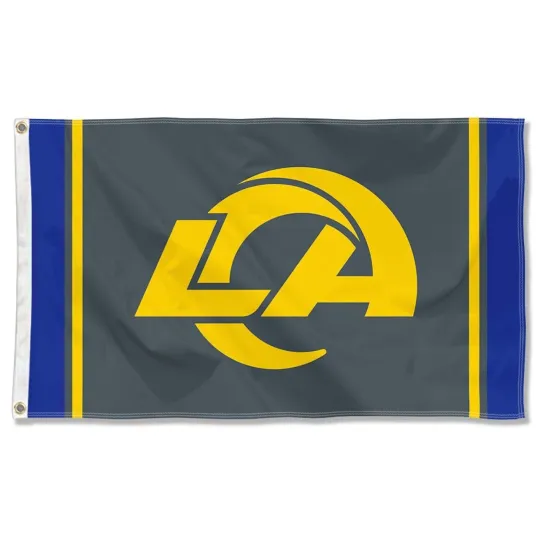 For Los Angeles Football fans 3x5 ft Black Sideline Flag - football Gift Banner