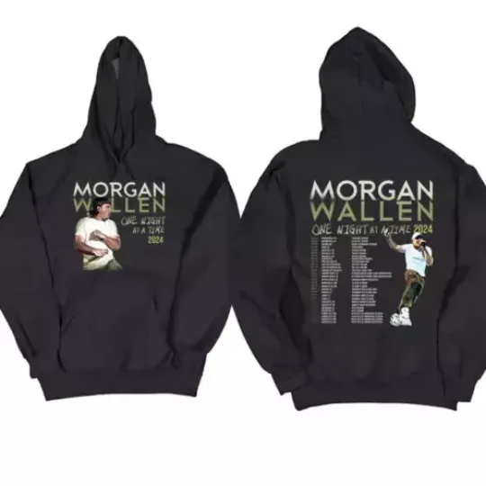 Wallen Morgan 2024 Tour One Time Night hoodie