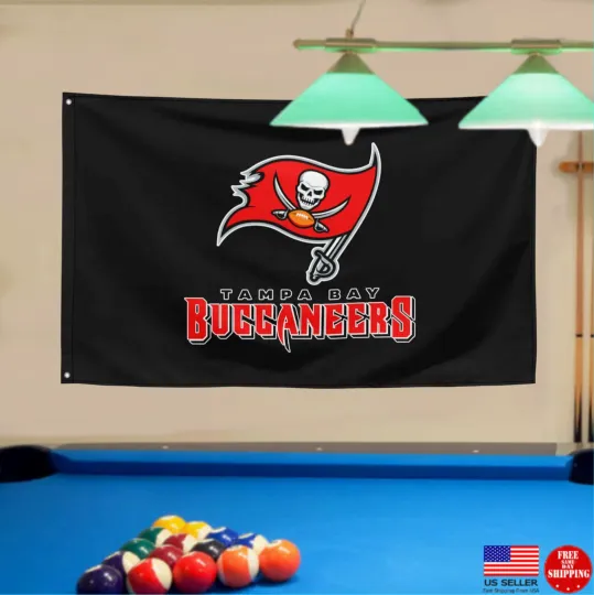 Tampa Bay Buccs Flag Large 3X5 Banner Man Cave Flags Tailgating Banners USA