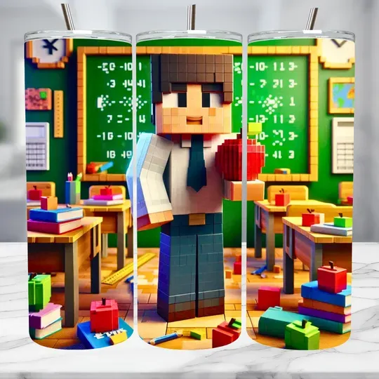 Roblox Tumbler with Lid and Straw