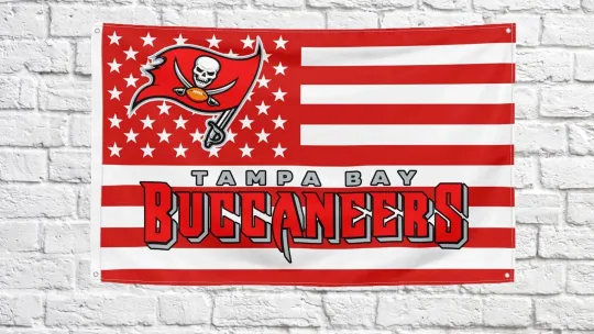 Tampa Bay Buccs Football fans 3x5 ft American Flag - Ideal football Gift Banner