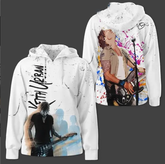 Keith Urban Hoodie - Messed Up As Me 3D US Size Unisex Pullover