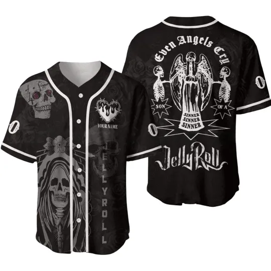 Jelly Roll Tour Baseball Jersey for Men