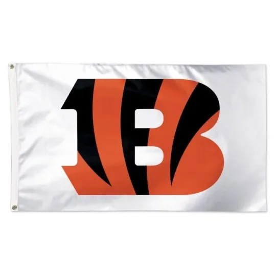 Cincinnati Football fans 3x5 ft White Flag - Ideal football Gift Banner