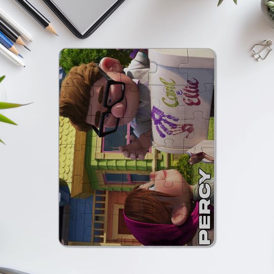 Personalised Disney Carl & Ellie Jigsaw Puzzle for Adults and Kids, Disney Up, Carl and Ellie, Picnic, Adventure is Out There C1FQ19