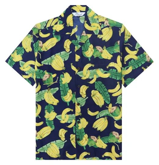 Alvish Men's Short Sleeve Hawaiian shirt