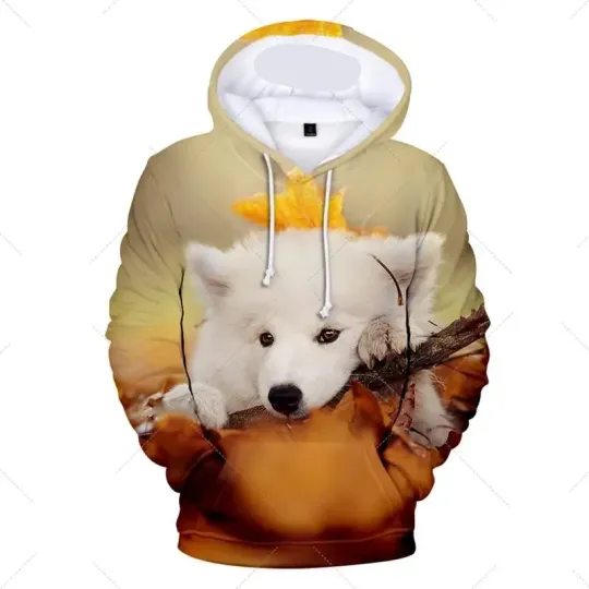 Cute Animal Dog Samoyed Hoodies 3D hoodie