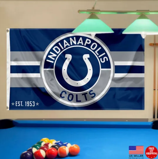 Indianapolis Throwback Retro Vintage 3x5 Flag Man Cave 3 x 5 Banner USA.