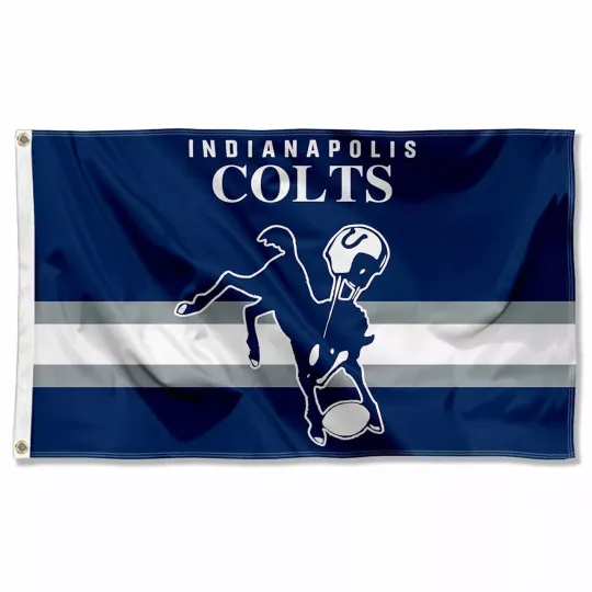 Indianapolis Football 3x5 ft Classic Retro Logo Flag Ideal football Gift Banner