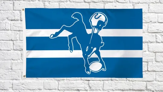 Indianapolis Football 3x5 ft Classic Logo Retro Flag Ideal football Gift Banner