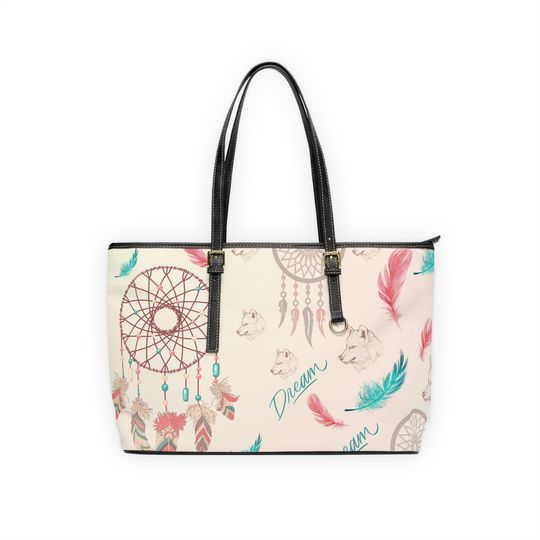 Dream PU Leather Shoulder Bag/Dream Catcher Themed/Dream Catcher Gifts/ Gifts for her