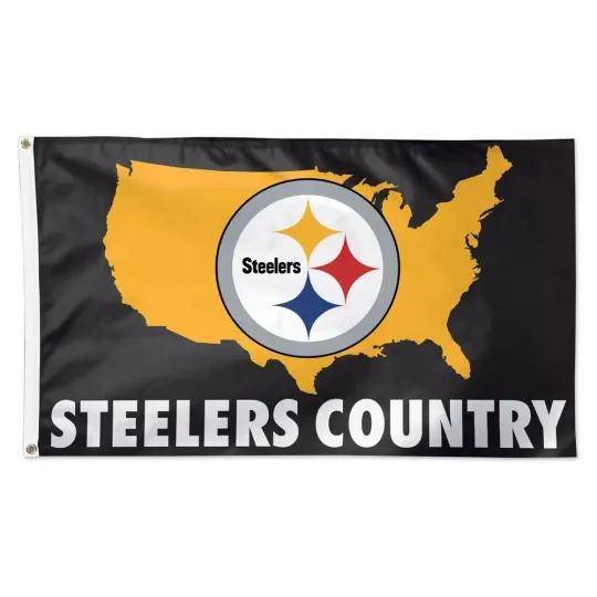 Pittsburgh 3x5 ft Team Slogan Flag Super Bowl football - Ideal Gift Banner