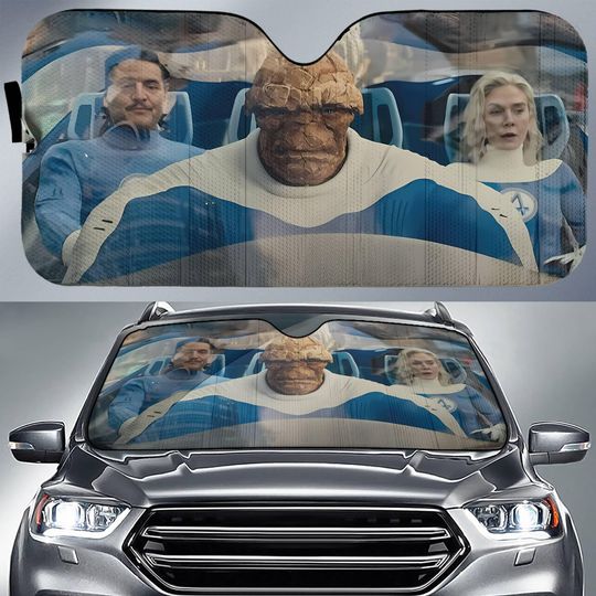 The Fantastic Four Auto Sun Shade, Mister Fantastic Car Windshield, Avengers Superhero Auto Sunshade, Car Accessories