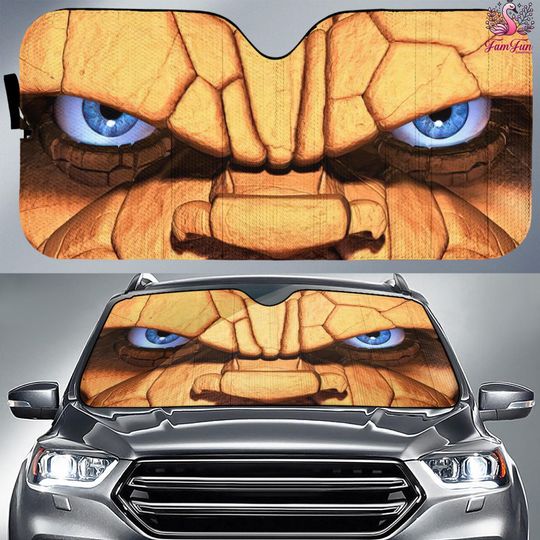 Ben Grimm Car Sun Shade, Fantastic Four First Steps, Fantastic Four The Thing Car Sun Shade, Fantastic Four Gift, MCU Fan Gifts