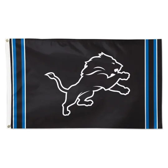 For Detroit Football fans 3x5 ft Black Flag - Ideal football Wall Gift Banner