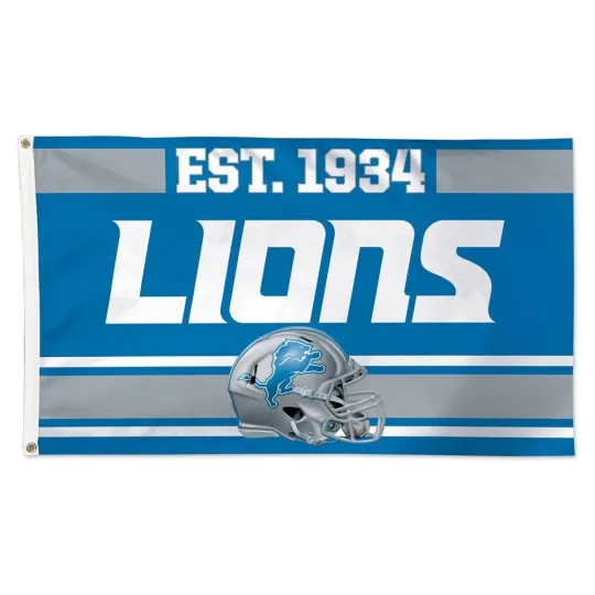 For Detroit Football fans 3x5 ft EST. 1934 Flag - Ideal football Gift Banner