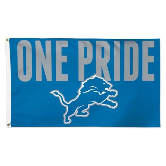 Detroit 3x5 ft Team Slogan Flag Super Bowl football - Ideal Gift Banner
