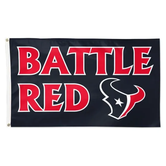 Houston 3x5 ft Team Slogan Flag Super Bowl football - Ideal Gift Banner