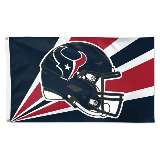 Houston Football 3x5 ft Helmet Flag - Ideal football Football Gift Banner