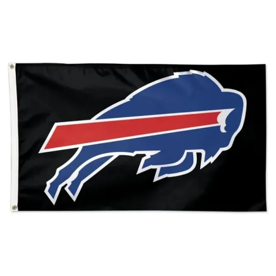 Buffalo Football fans 3x5 ft Black Flag - Ideal football Gift Banner